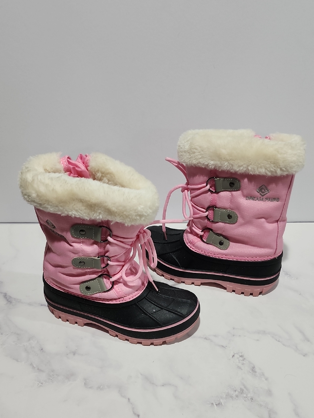 Dream Pairs Pink Sniw Boots